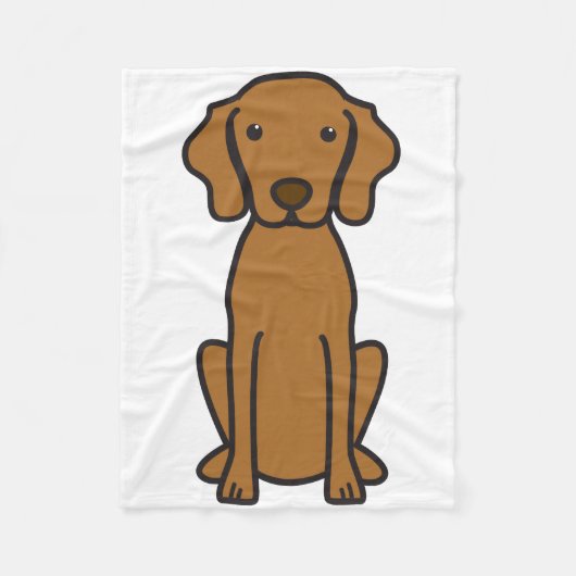 Vizsla HundeCartoon Fleecedecke (Vorderseite)
