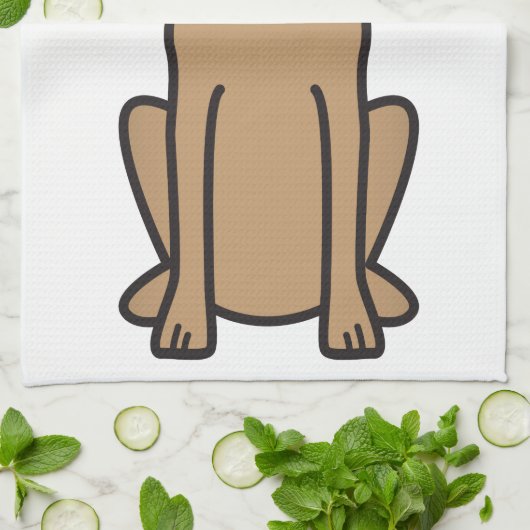 Vizsla HundeCartoon Geschirrtuch (Gefaltet)