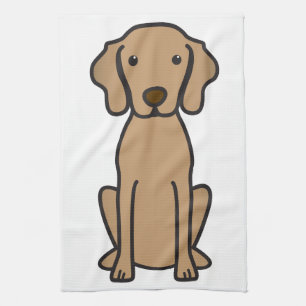 Vizsla HundeCartoon Geschirrtuch