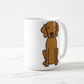 Vizsla HundeCartoon Kaffeetasse (VorderseiteRechts)