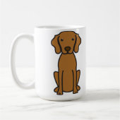 Vizsla HundeCartoon Kaffeetasse (Links)