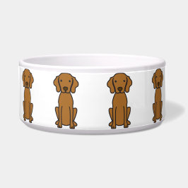 Vizsla HundeCartoon Napf