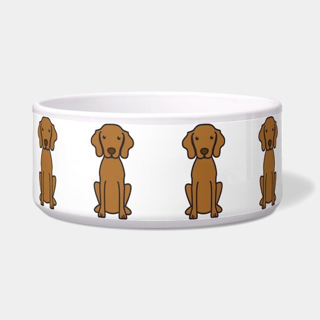 Vizsla HundeCartoon Napf (Vorderseite)