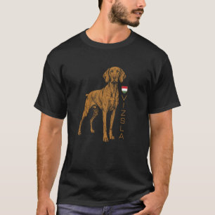 Vizsla-Hundefan - Ungarische Flagge Doggo Vizsla-M T-Shirt