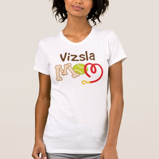 Vizsla Hundezucht-Mama-Geschenk T-Shirt (Vorderseite)