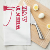 Vizsla Hundezuchtentwürfe Küchentuch (Viertel Falte)