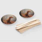 Vizsla im Herbst Leaves Fall Inspiriert Fächer (Non-assembled)