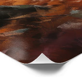 Vizsla im Herbst Leaves Fall Inspiriert Poster (Ecke)