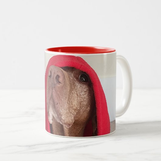 Vizsla Kaffee-Tasse Zweifarbige Tasse (VorderseiteRechts)