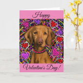 Vizsla Karte (Gelbe Blume)