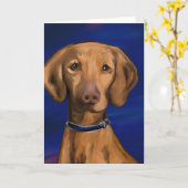 Vizsla Karte (Gelbe Blume)