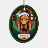Vizsla Keramik Circle Ornament (Rechts)
