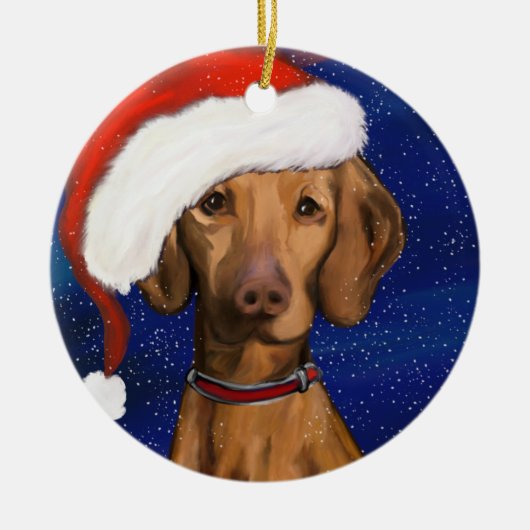 Vizsla Keramik Ornament (Vorne)