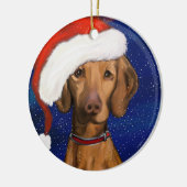Vizsla Keramik Ornament (Links)