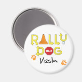 Vizsla Kundgebung Dog Magnet (Vorderseite/Rückseite)