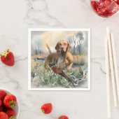 Vizsla , Kunst Serviette (Beispiel)