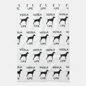 Vizsla Leben Geschirrtuch (Vertikal)