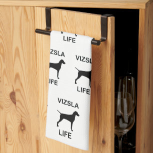 Vizsla Leben Geschirrtuch
