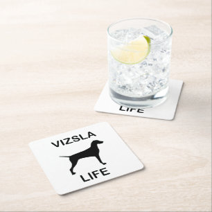 Vizsla Leben Rechteckiger Pappuntersetzer