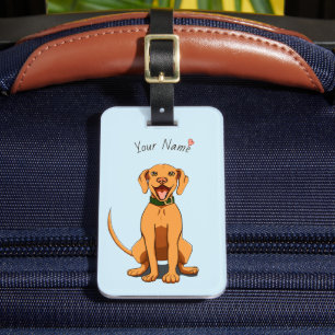 Vizsla-Liebe individuell anpassbares Gepäckschild Gepäckanhänger
