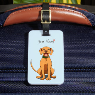 Vizsla-Liebe individuell anpassbares Gepäckschild Gepäckanhänger