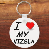 vizsla Liebe.png Schlüsselanhänger (Vorderseite)