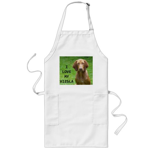 vizsla Liebe w pic Lange Schürze (Vorne)