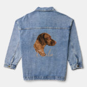 Vizsla Lovers Geschenke Jeansjacke (Rückseite)