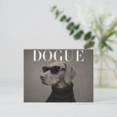 Vizsla Luxus-Moderedaktion Postkarte (Stehend Vorderseite)