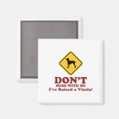 Vizsla Magnet (Vorderseite/Rückseite)