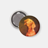 Vizsla Magnet (Vorderseite/Rückseite)