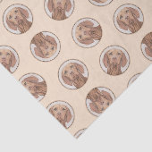 Vizsla Malerei Goldener Rust Niedliche Original Hu Seidenpapier (Ausschnitt)