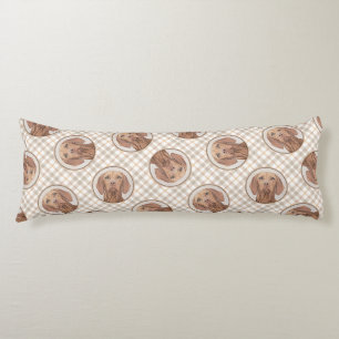 Vizsla Malerei Goldener Rust Niedliche Original Hu Seitenschläferkissen