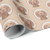 Vizsla-Malerei - Niedliche Hundekunst Geschenkpapier (Rolleneckpunkt)