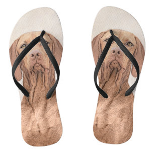 Vizsla-Malerei - Niedliche Original Hunde Kunst Badesandalen