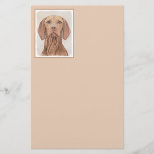 Vizsla-Malerei - Niedliche Original Hunde Kunst Briefpapier