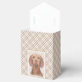 Vizsla-Malerei - Niedliche Original Hunde Kunst Geschenkschachtel (Geöffnet)