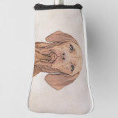 Vizsla-Malerei - Niedliche Original Hunde Kunst Golf Headcover (Rotieren 90)