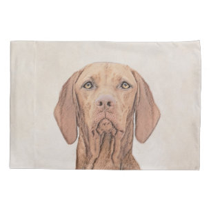 Vizsla-Malerei - Niedliche Original Hunde Kunst Kissenbezug