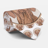 Vizsla-Malerei - Niedliche Original Hunde Kunst Krawatte (Gerollt)