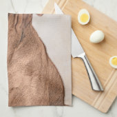 Vizsla-Malerei - Niedliche Original Hunde Kunst Küchentuch (Viertel Falte)