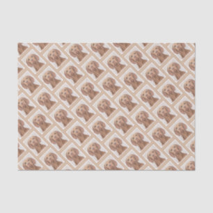 Vizsla-Malerei - Niedliche Original Hunde Kunst Seidenpapier