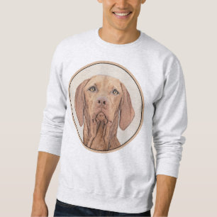 Vizsla-Malerei - Niedliche Original Hunde Kunst Sweatshirt