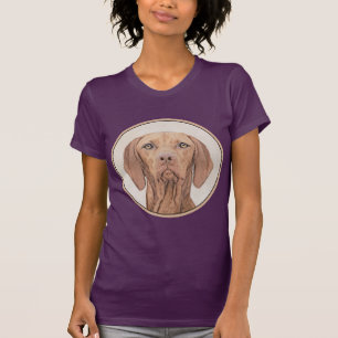 Vizsla-Malerei - Niedliche Original Hunde Kunst T-Shirt