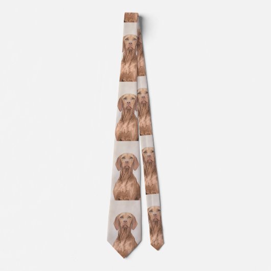 Vizsla Malerei - niedliche ursprüngliche Krawatte (Vorderseite)