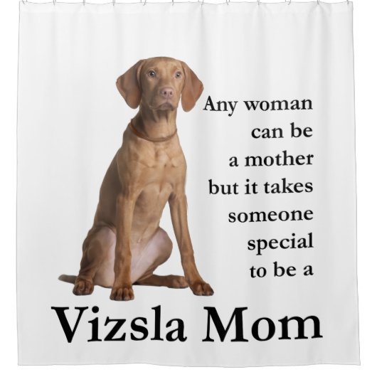 Vizsla Mama Duschvorhang (Vorderseite)