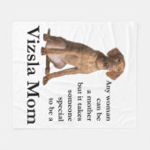 Vizsla Mama-Fleece-Decke Fleecedecke (Vorderseite (Horizontal))