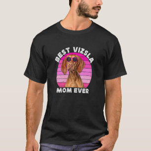 Vizsla-Mama für Frauen Retro Süße Ungarische Vizsl T-Shirt