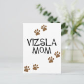 Vizsla-Mama Postkarte (Stehend Vorderseite)