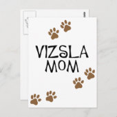 Vizsla-Mama Postkarte (Vorne/Hinten)